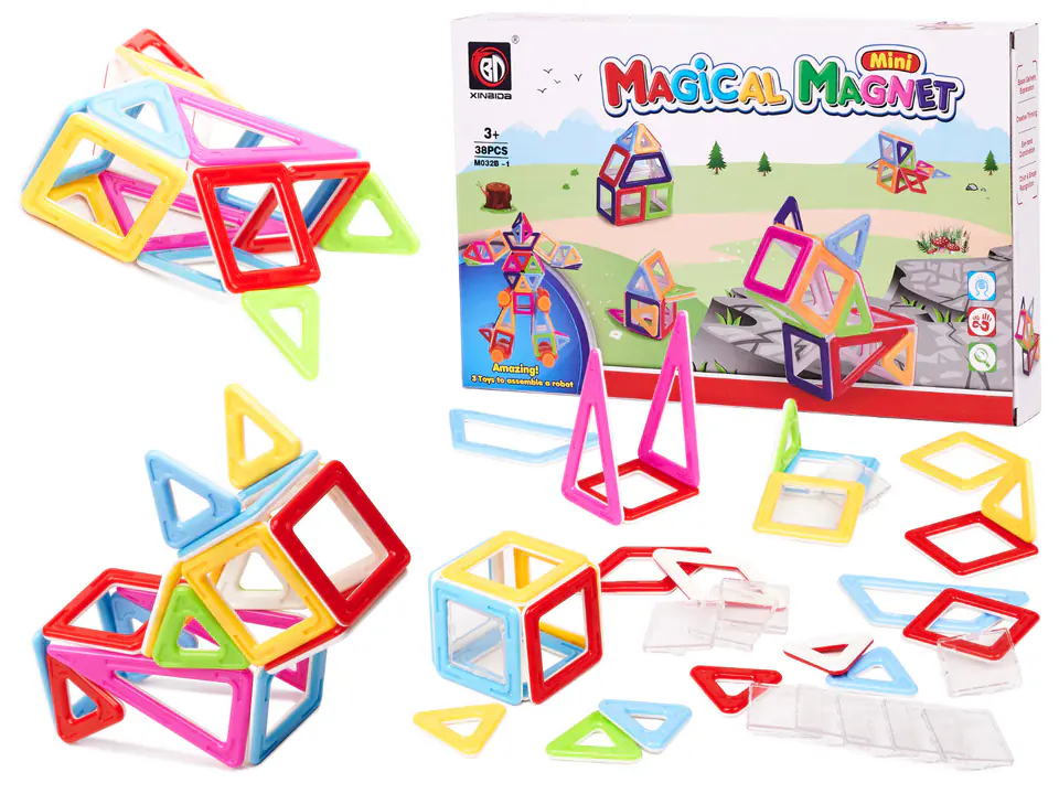Magnetic blocks MAGICAL MAGNET MINI 38pcs 3 v3 Wasserman.eu