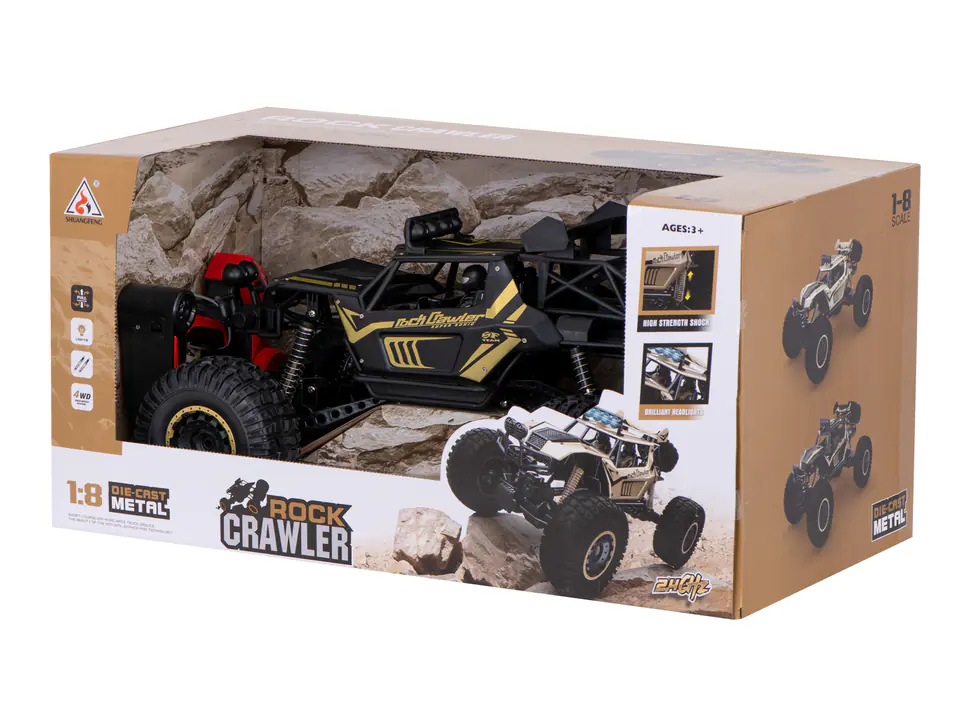 RC Rock Crawler Car 2.4GHz 1 8 51cm black Wasserman.eu