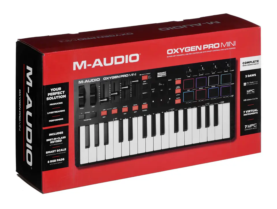 M-AUDIO Oxygen Pro Mini MIDI keyboard 32 keys USB Black