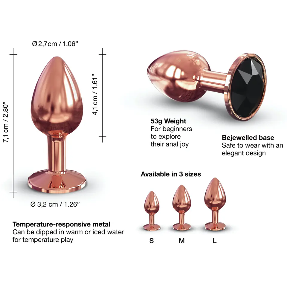 Dorcel Diamond Plug Rose Gold S | Wasserman.eu