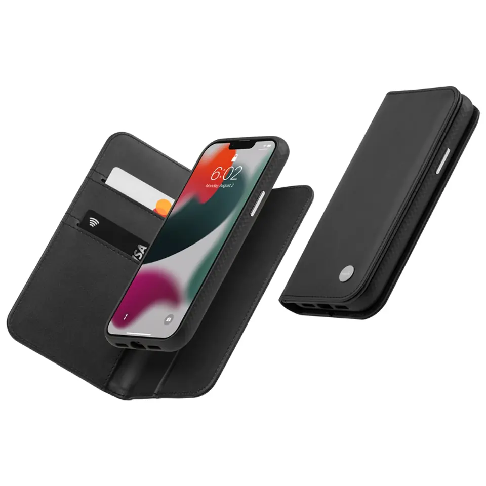 Moshi Overture - iPhone 13 Pro Max 3in1 Flip Case (Antibacterial  NanoShield) Jet Black | Wasserman.eu