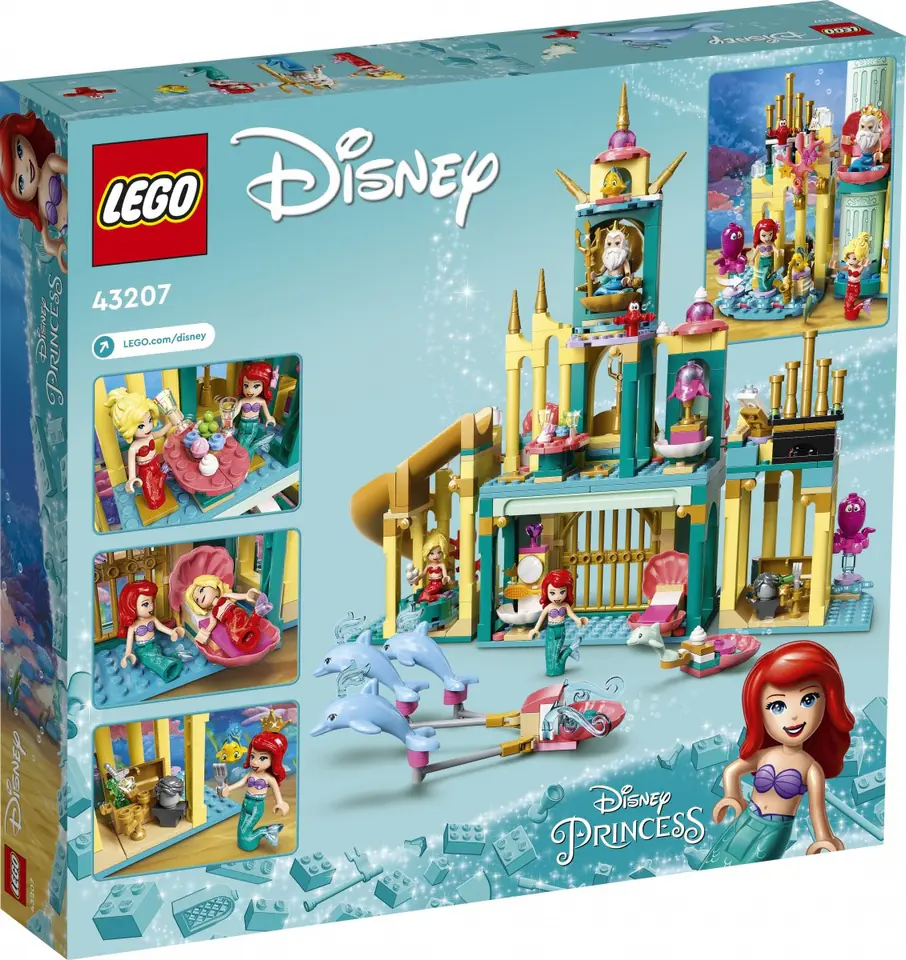 Lego Disney outlet Ariel's underwater palace 43207