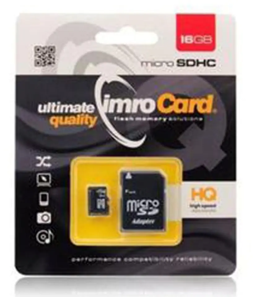 ⁨IMRO 10/16G UHS-I ADP memory card 16 GB MicroSDHC Class 10⁩ at Wasserman.eu