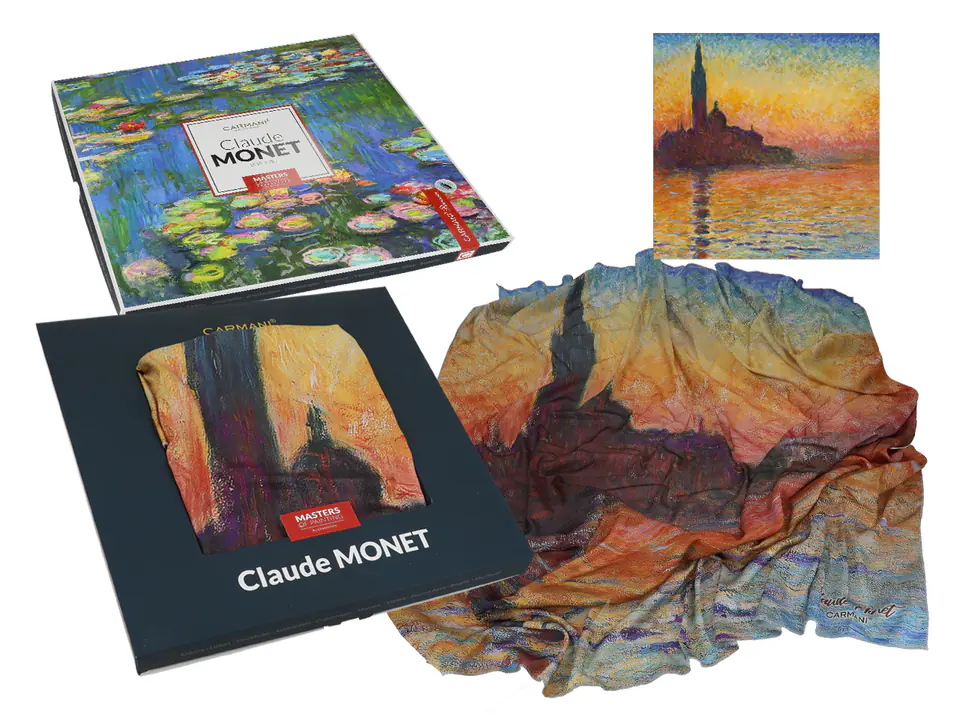 ⁨Scarf - C. Monet, San Giorgio Maggiore at sunset (CARMANI)⁩ at Wasserman.eu