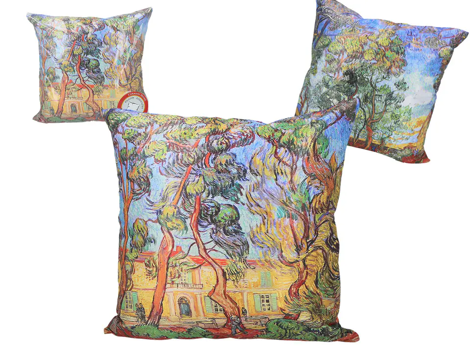 ⁨Cushion with filling/zipper - V. van Gogh, Garden (CARMANI)⁩ at Wasserman.eu