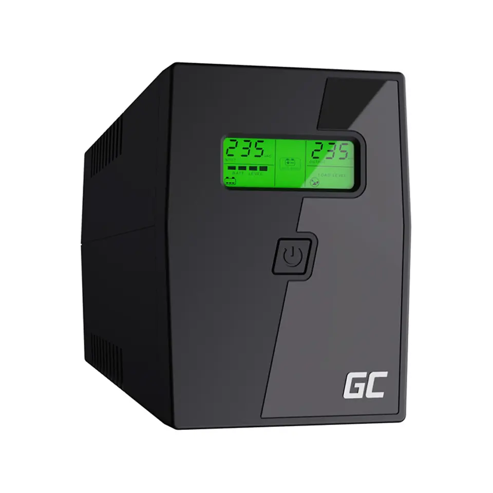 ⁨Green Cell UPS01LCD uninterruptible power supply (UPS) Line-Interactive 0.6 kVA 360 W 2 AC outlet(s)⁩ at Wasserman.eu