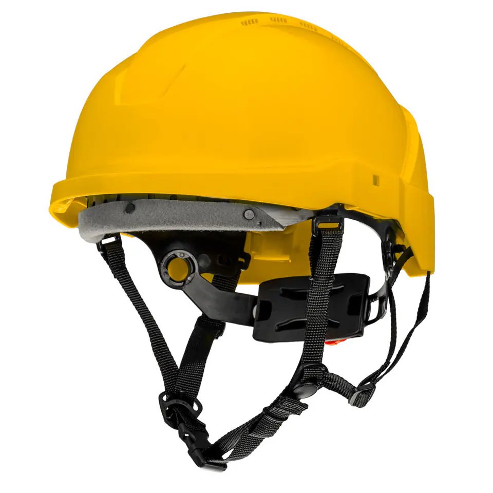 ⁨Industrial helmet for work at heights, yellow⁩ at Wasserman.eu