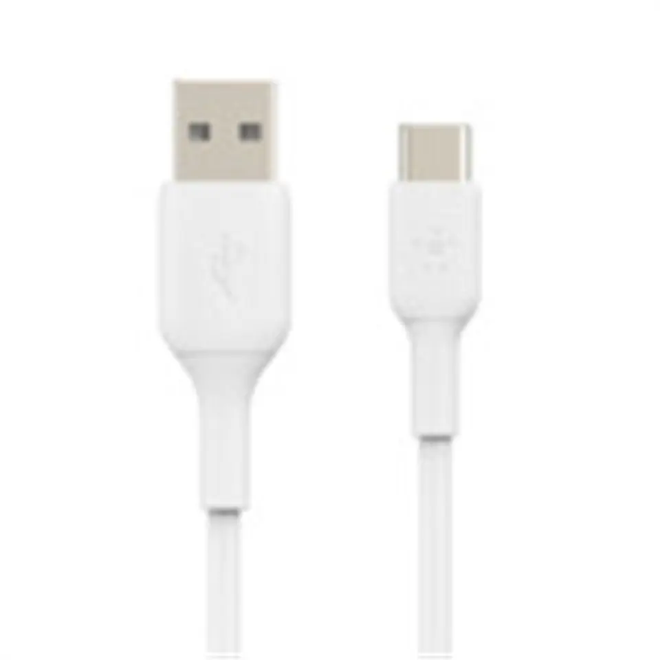 ⁨Cable PVC USB-C to USB-A 15 cm White⁩ at Wasserman.eu