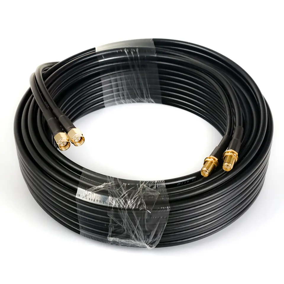 ⁨GSM Twin Poynting CAB-109 HDF195 SMA 10m cable⁩ at Wasserman.eu