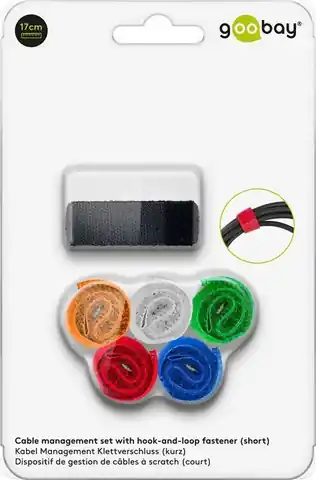 ⁨Velcro cable organizer 6 pcs 6 colors Goobay⁩ at Wasserman.eu