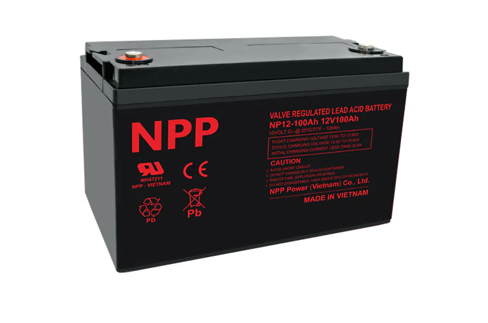 Gel Battery NP 12V 100Ah NPP T16 AGM at Wasserman.eu