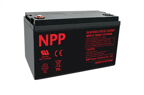 ⁨Gel Batterie NPG 12V 100Ah NPP AGM GEL⁩ im Wasserman.eu