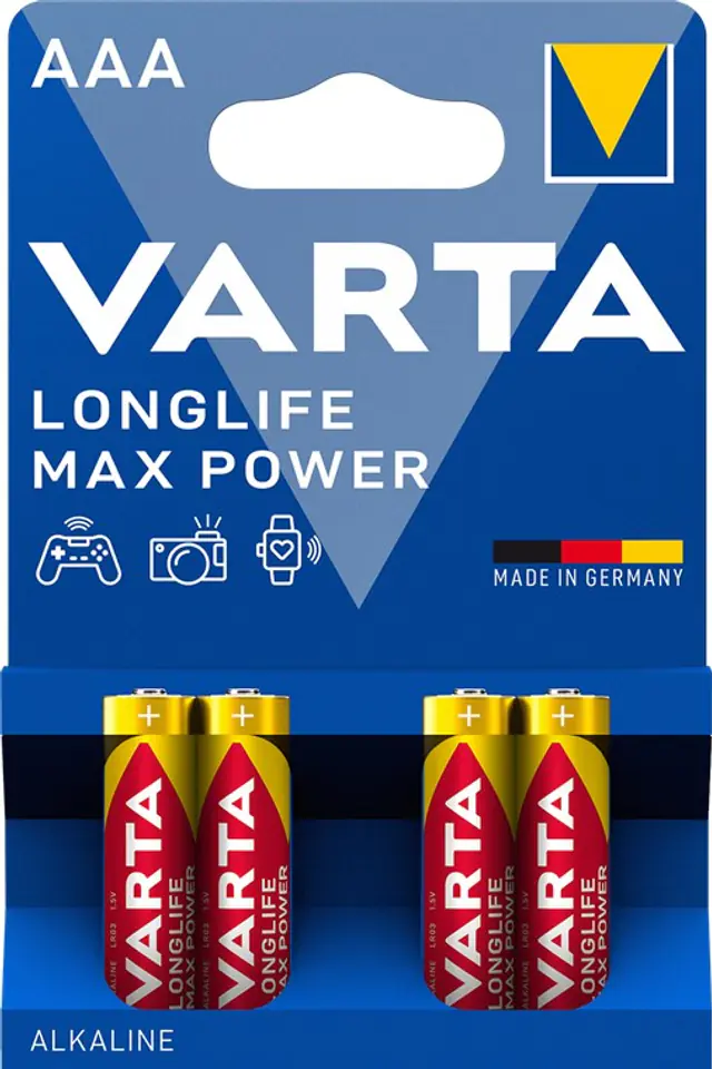 ⁨Bateria VARTA Longlife MaxPower LR03 AAA 1,5V 4szt⁩ w sklepie Wasserman.eu