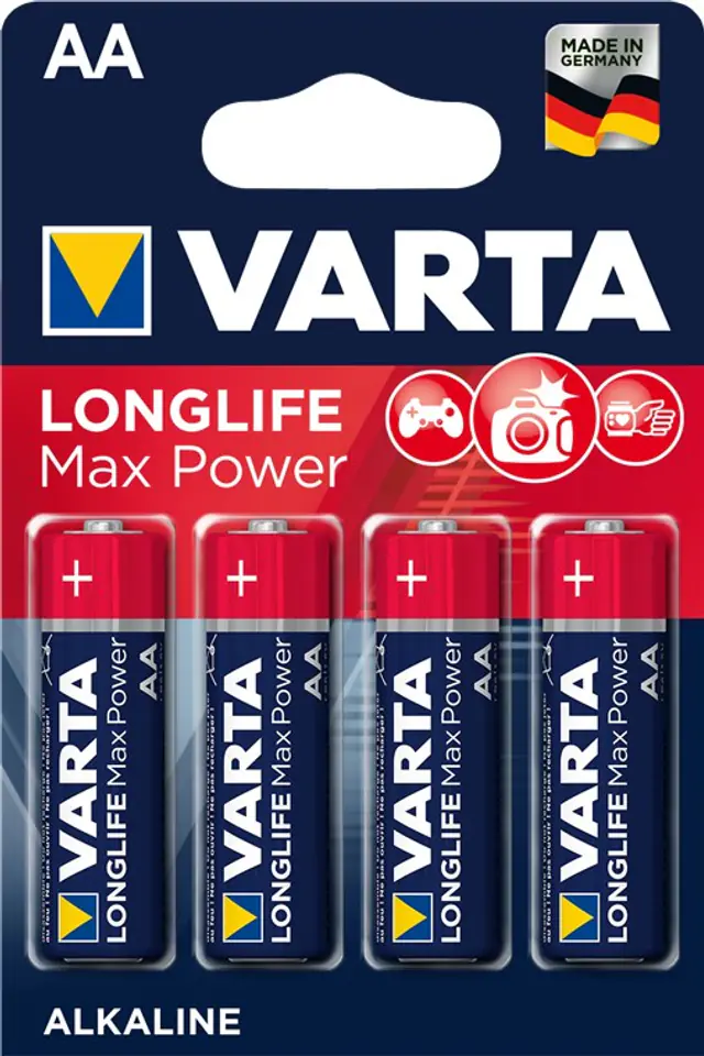 ⁨VARTA Longlife MaxPower LR06 AA 1.5V Battery 4pcs⁩ at Wasserman.eu