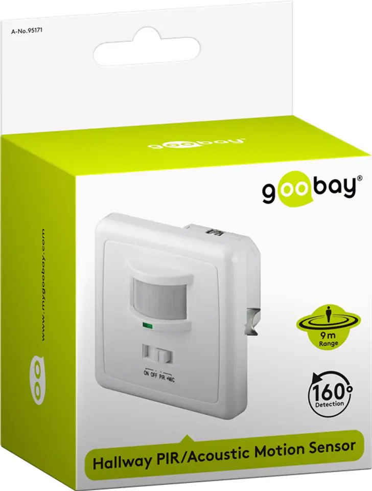 IR Motion Sensor + NOISE FLUSH 160st 9m Goobay at Wasserman.eu