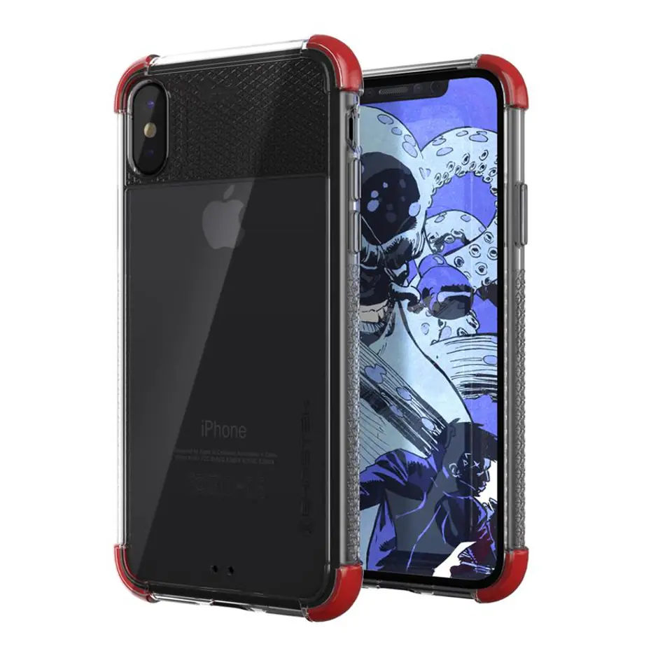 ⁨Etui Covert 2 Apple iPhone Xs czerwony⁩ w sklepie Wasserman.eu