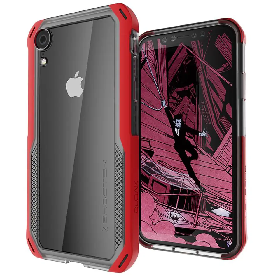 ⁨Etui Cloak 4 Apple iPhone Xr czerwony⁩ w sklepie Wasserman.eu