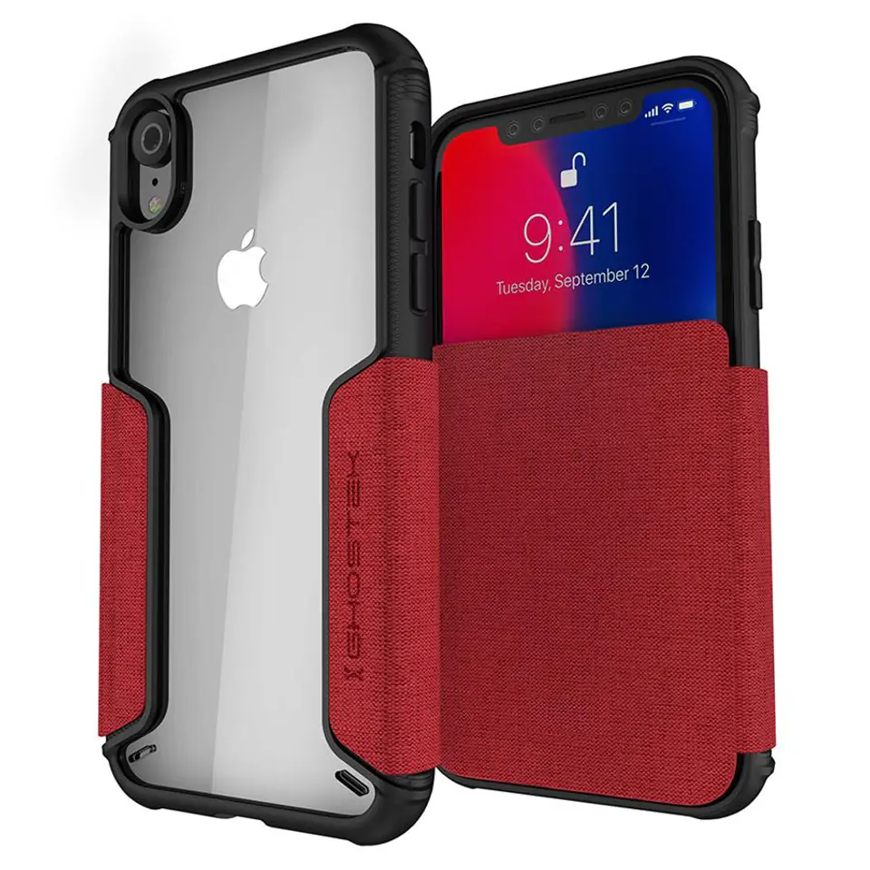 ⁨Etui Exec 3 Apple iPhone Xr czerwony⁩ w sklepie Wasserman.eu