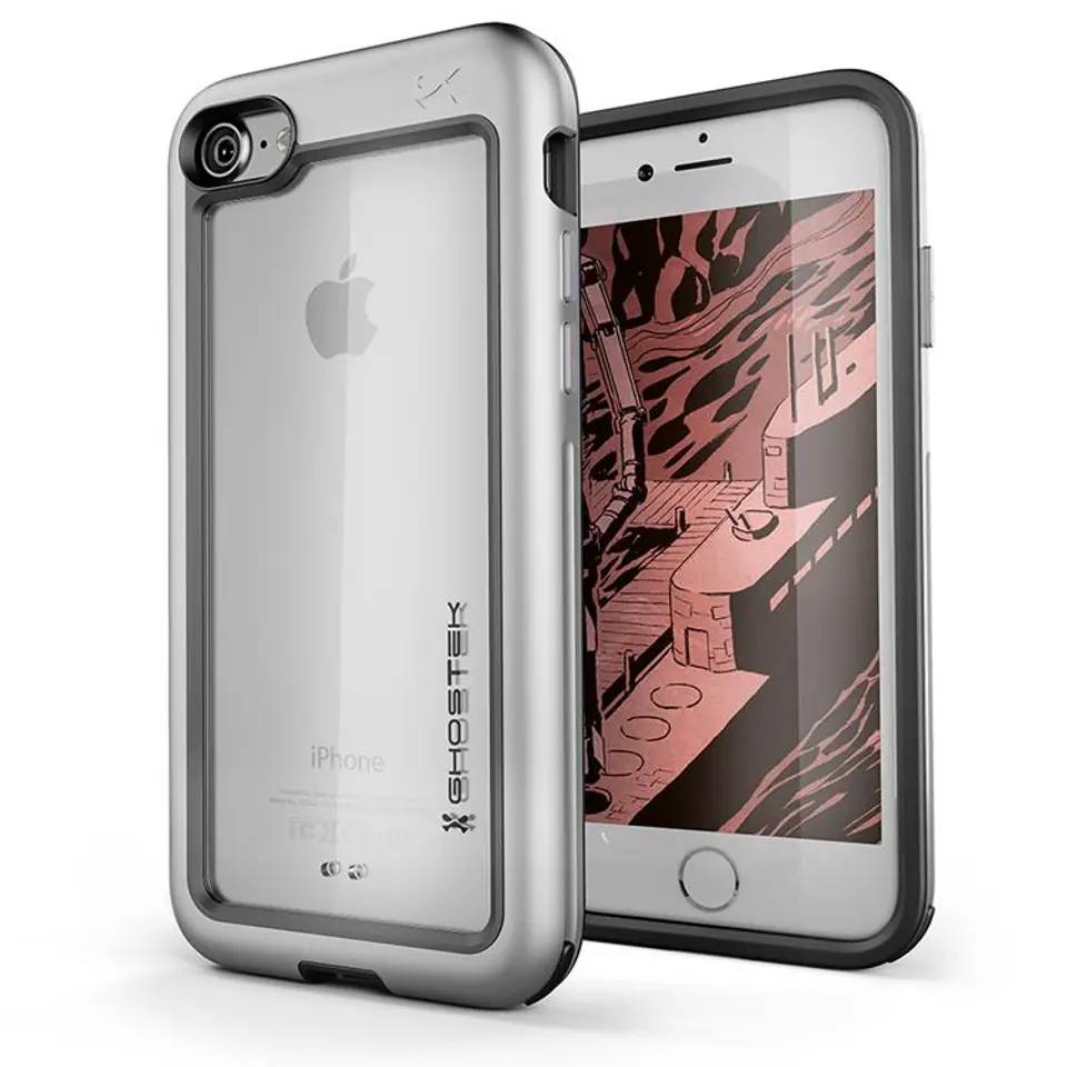 ⁨Atomic Slim Case Apple iPhone 7 8 silver⁩ at Wasserman.eu
