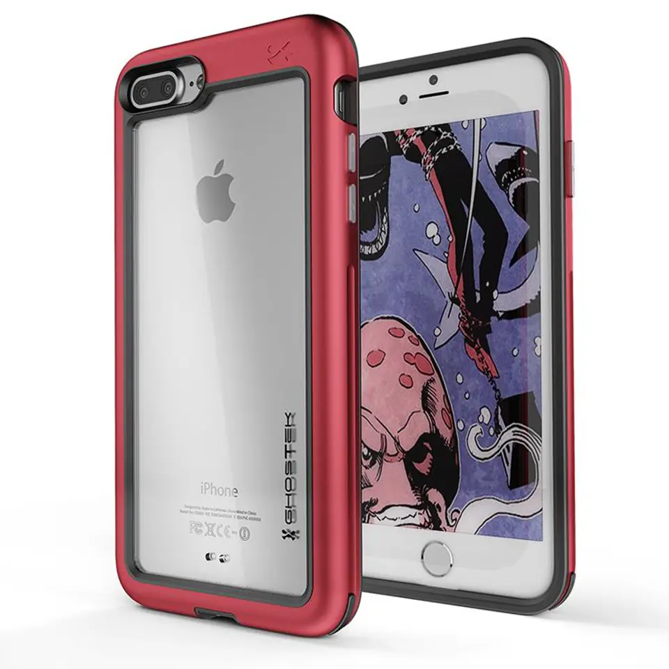 ⁨Atomic Slim Case For Apple iPhone 7 Plus 8 Plus Red⁩ at Wasserman.eu