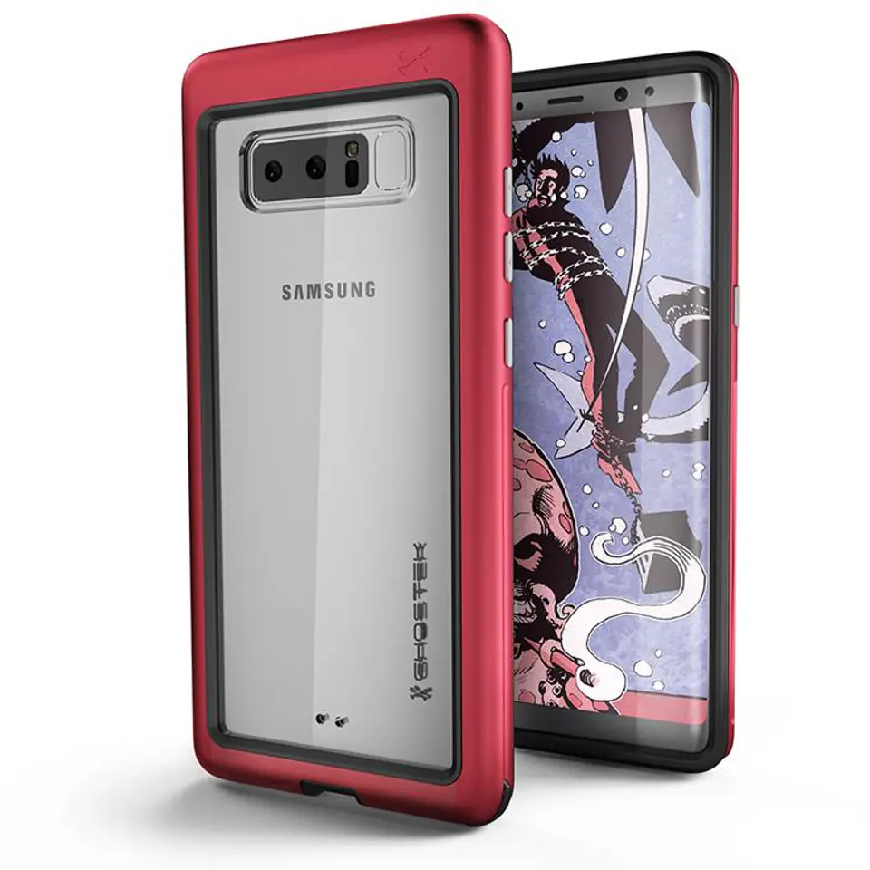 ⁨Etui Atomic Slim Samsung Galaxy Note8 czerwony⁩ w sklepie Wasserman.eu