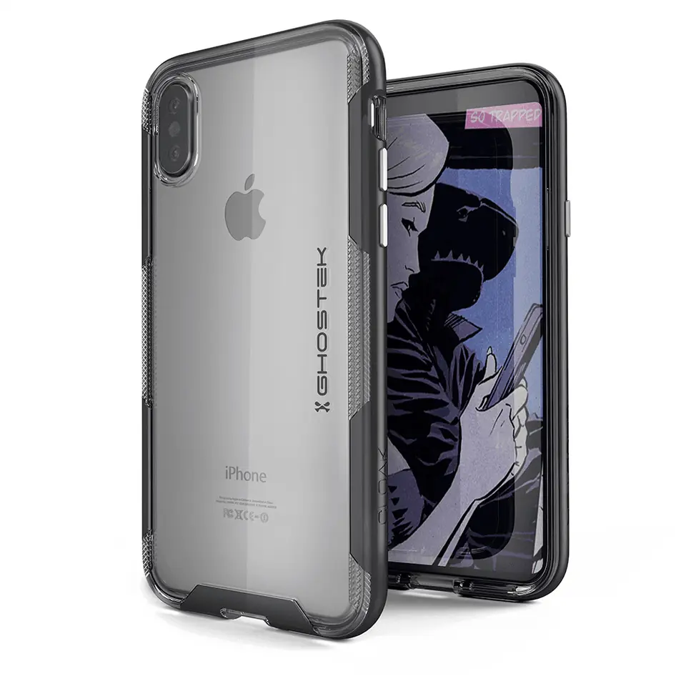 ⁨Etui Cloak 3 Apple iPhone Xs czarny⁩ w sklepie Wasserman.eu