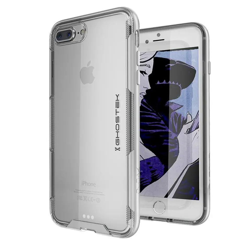 ⁨Cloak 3 Case Apple iPhone 7 Plus 8 Plus Silver⁩ at Wasserman.eu