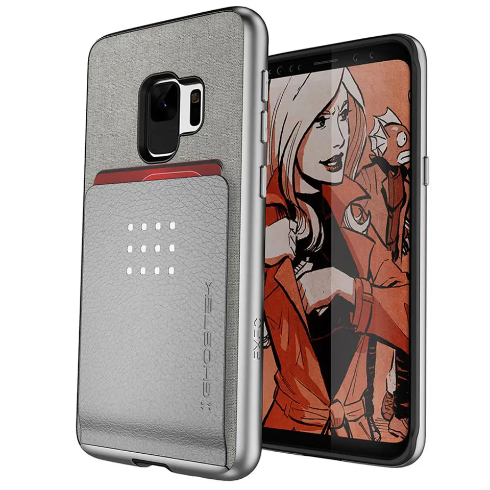 ⁨Case Exec 2 Samsung Galaxy S9 silver⁩ at Wasserman.eu