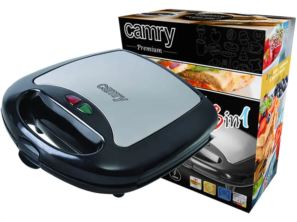 Toaster grill waffle iron Camry CR 3024 3in1 at Wasserman.eu