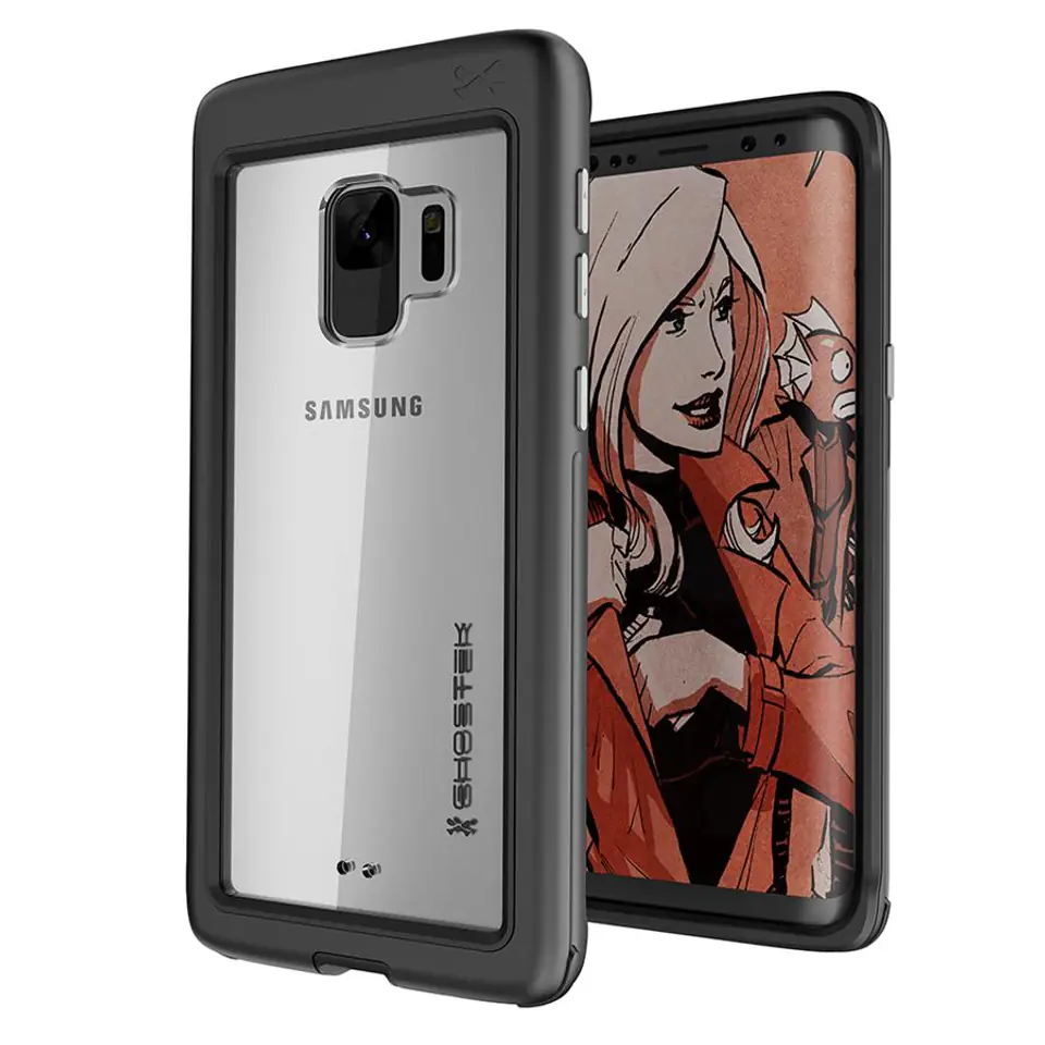 ⁨Etui Atomic Slim Samsung Galaxy S9 czarny⁩ w sklepie Wasserman.eu