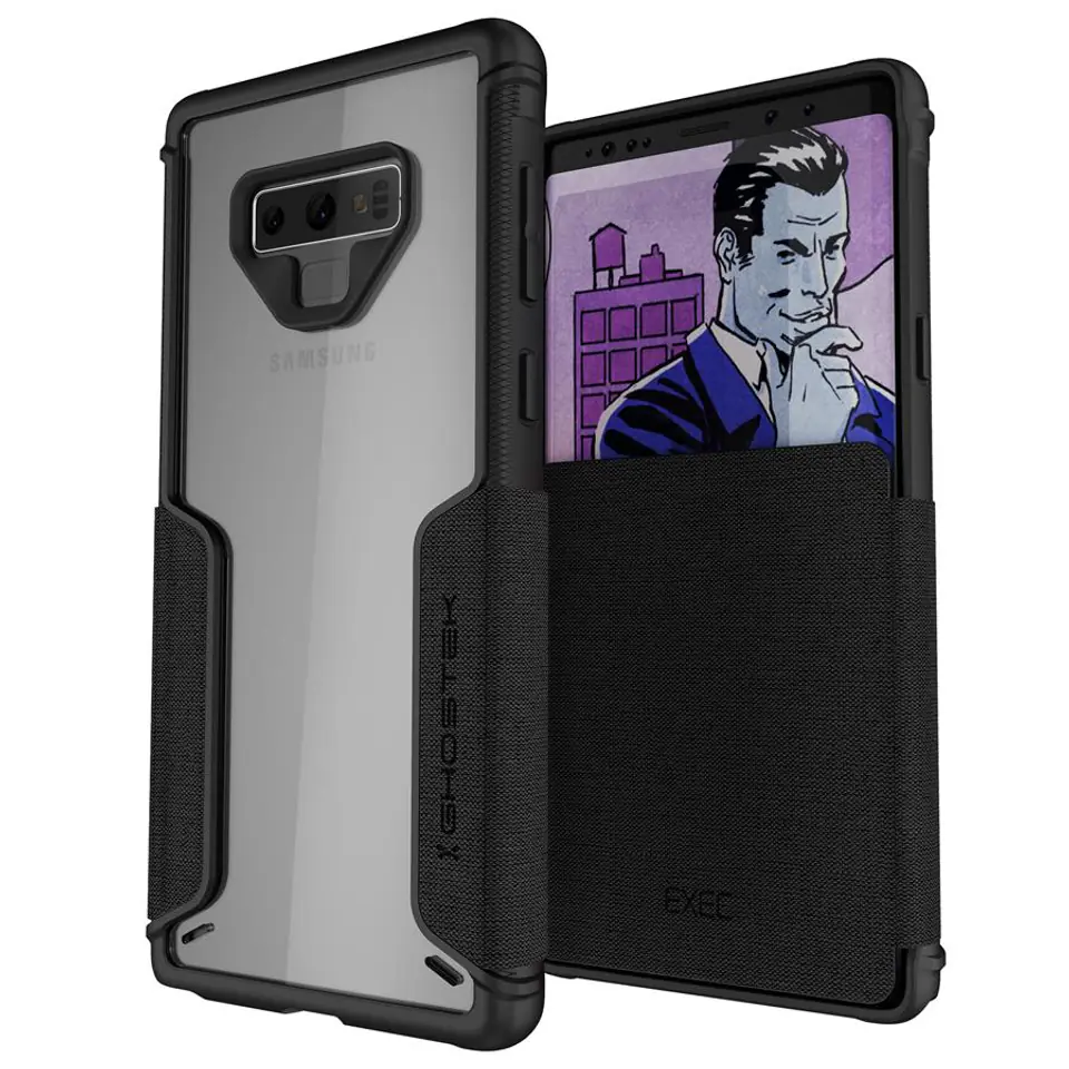 ⁨Etui Exec 3 Samsung Galaxy Note9 czarny⁩ w sklepie Wasserman.eu