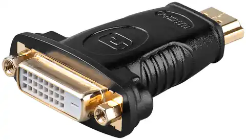 ⁨Adapter wtyk HDMI / gniazdo DVI-D 24+1 Goobay⁩ w sklepie Wasserman.eu