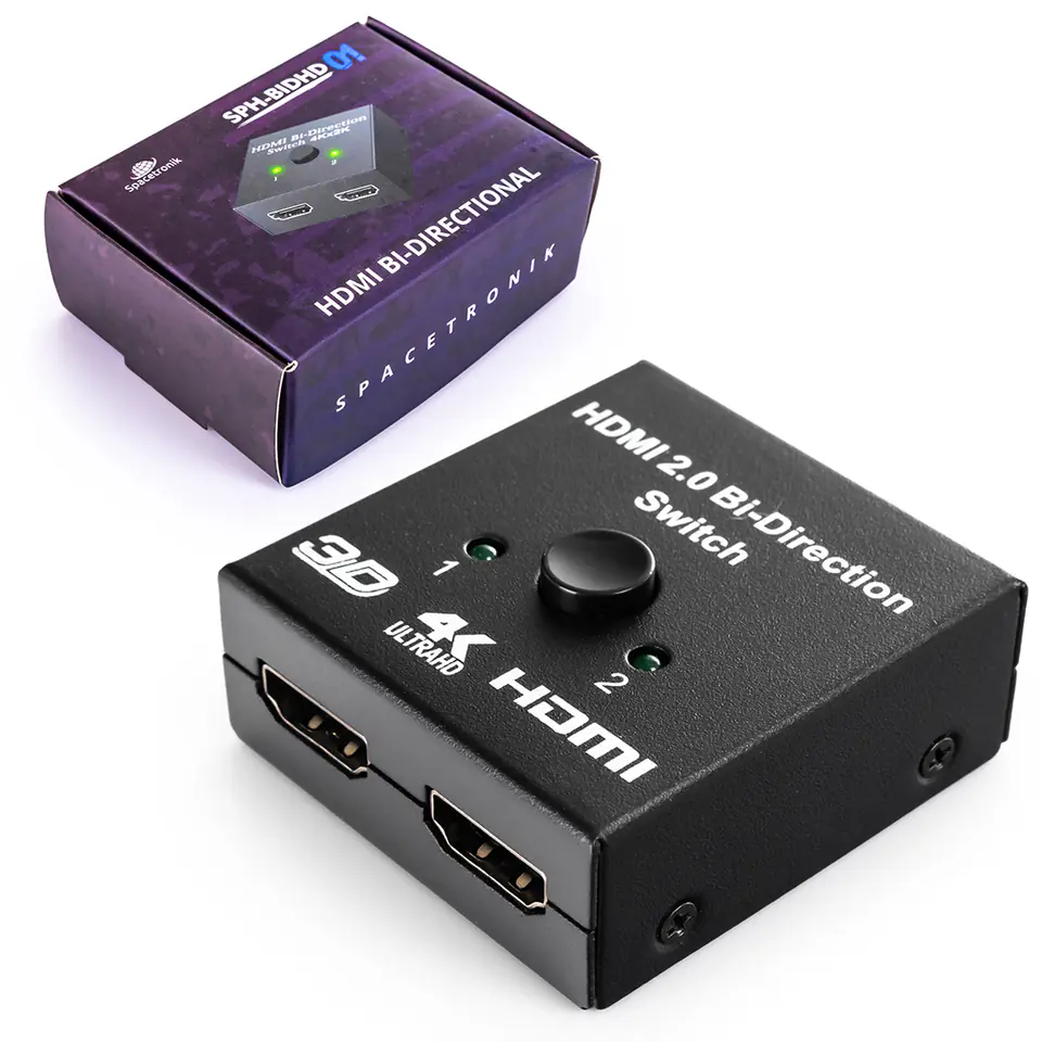Sumator/rozgałęźnik HDMI 2x1 1x2 SPH-BIDHD01 1080p w sklepie Wasserman.eu