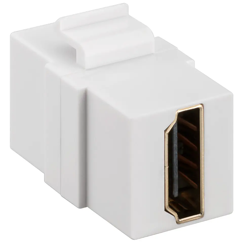 ⁨Keystone connector hdMI-hdMI cable extension⁩ at Wasserman.eu