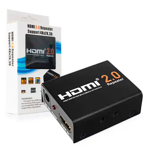⁨HDMI Repeater, wzmacniacz 4Kx2K Spacetronik HDRE02⁩ w sklepie Wasserman.eu