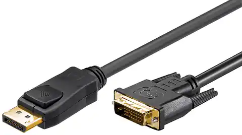 ⁨Kabel Display Port DP - DVI-D (24 pin) Goobay 3m⁩ w sklepie Wasserman.eu
