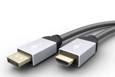 ⁨Kabel Display Port DP - HDMI Goobay Plus 1m⁩ w sklepie Wasserman.eu
