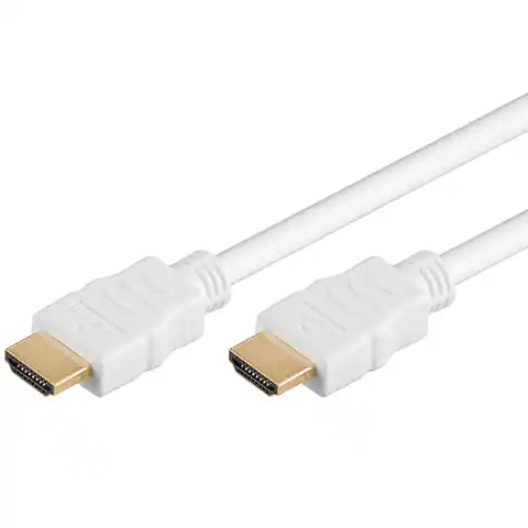 ⁨HDMI-Kabel Goobay Gold Weiß 3m⁩ im Wasserman.eu