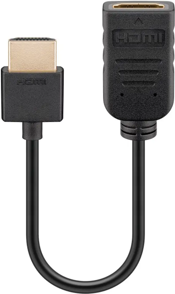 ⁨Adapter HDMI 2.0 4K@60Hz gn-wt FLEX Goobay 10cm⁩ w sklepie Wasserman.eu