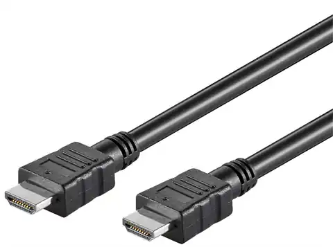 ⁨HDMI 1.4 1080p ARC Kabel CEC Goobay schwarz 10m⁩ im Wasserman.eu