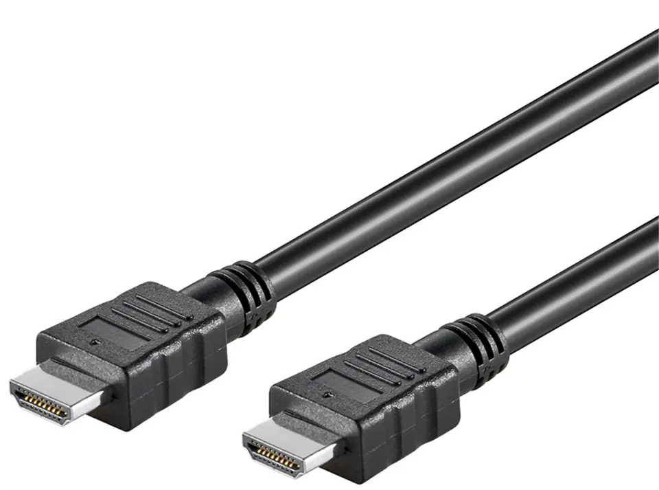 ⁨Kabel HDMI 1.4 1080p ARC CEC Goobay czarny 0.5m⁩ w sklepie Wasserman.eu