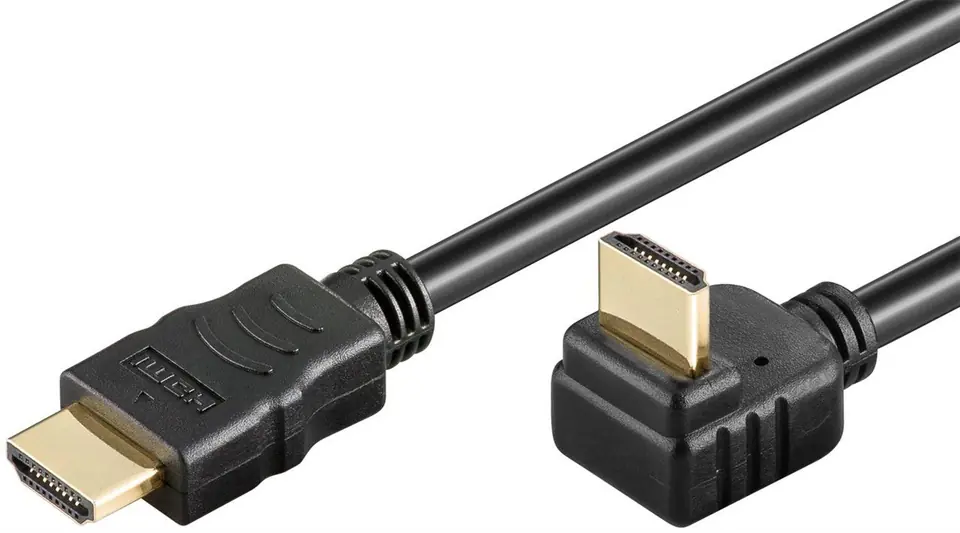 ⁨HDMI cable Goobay ANGLED 1x90st. 5m⁩ at Wasserman.eu