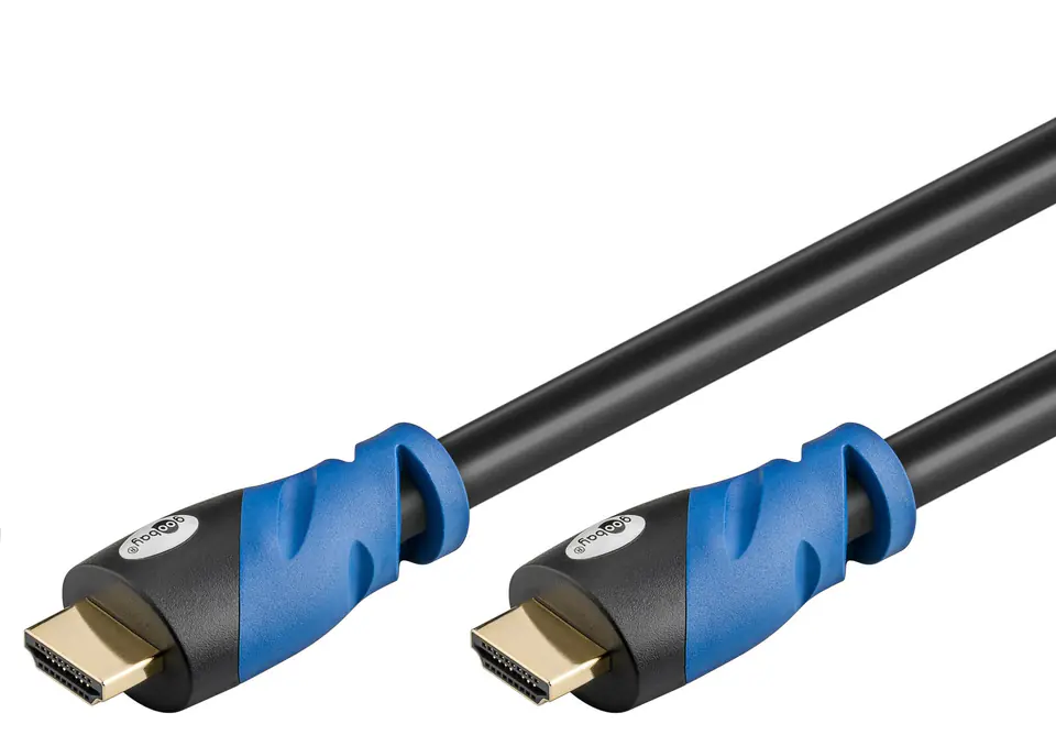 ⁨HDMI 2.0 Goobay Premium 4K 60Hz cable 0,5m⁩ at Wasserman.eu