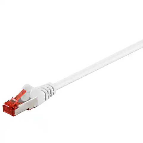 ⁨Kabel LAN Patchcord CAT 6 S/FTP biały 5m⁩ w sklepie Wasserman.eu