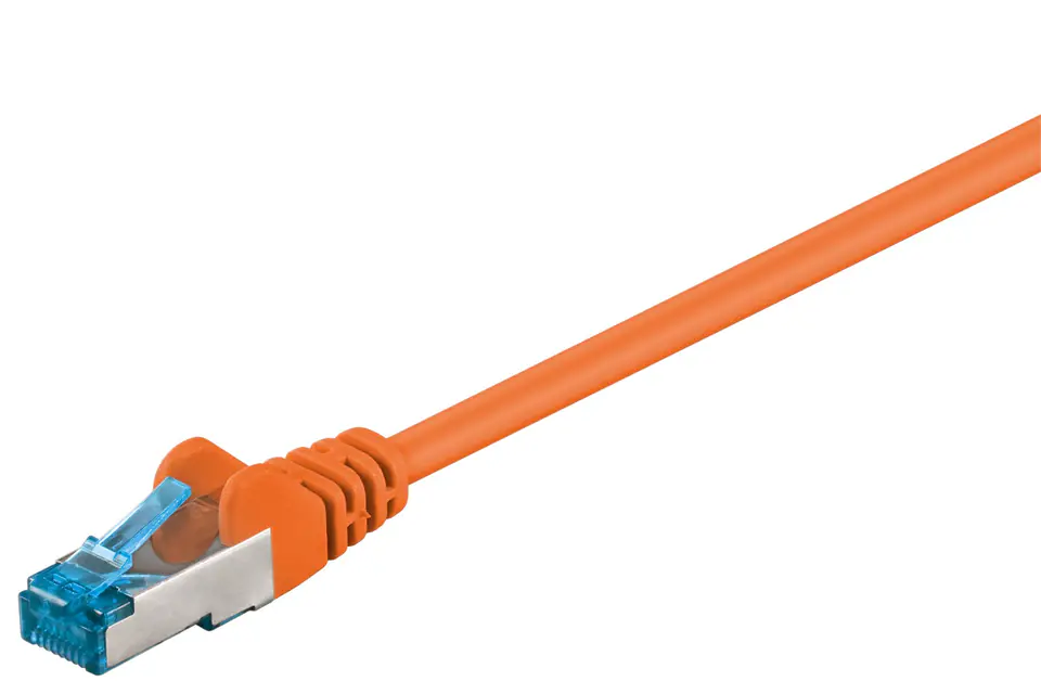 ⁨Kabel LAN Patchcord CAT 6A S/FTP Orange 1.5m⁩ w sklepie Wasserman.eu