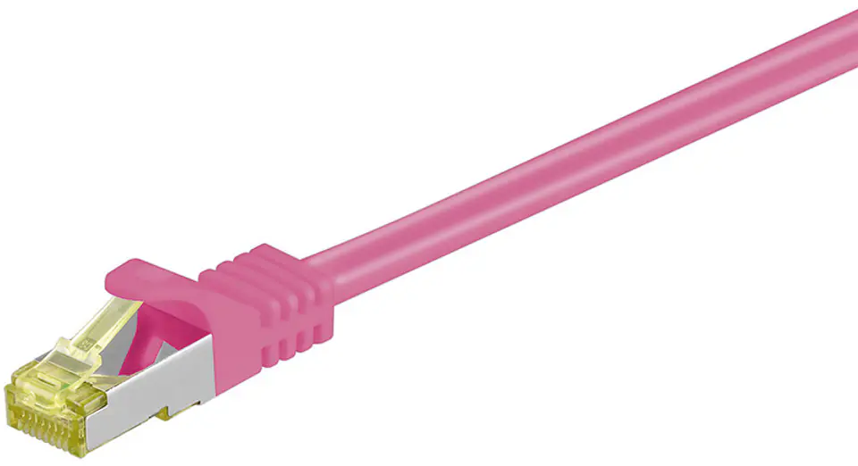 ⁨Kabel LAN Patchcord CAT 7 S/FTP pink - 15m⁩ w sklepie Wasserman.eu