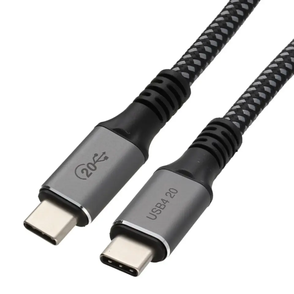 ⁨Kabel USB-C 4.0 40Gbit/s Spacetronik SPC010 1m⁩ w sklepie Wasserman.eu