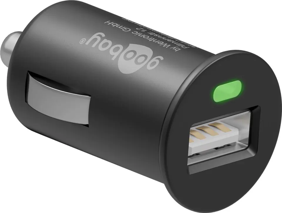 ⁨USB Car Charger 1A 5W 12/24V Goobay⁩ at Wasserman.eu