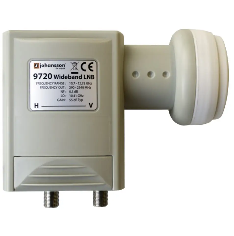 ⁨Wideband LNB H+V Johansson 9720 Converter⁩ at Wasserman.eu