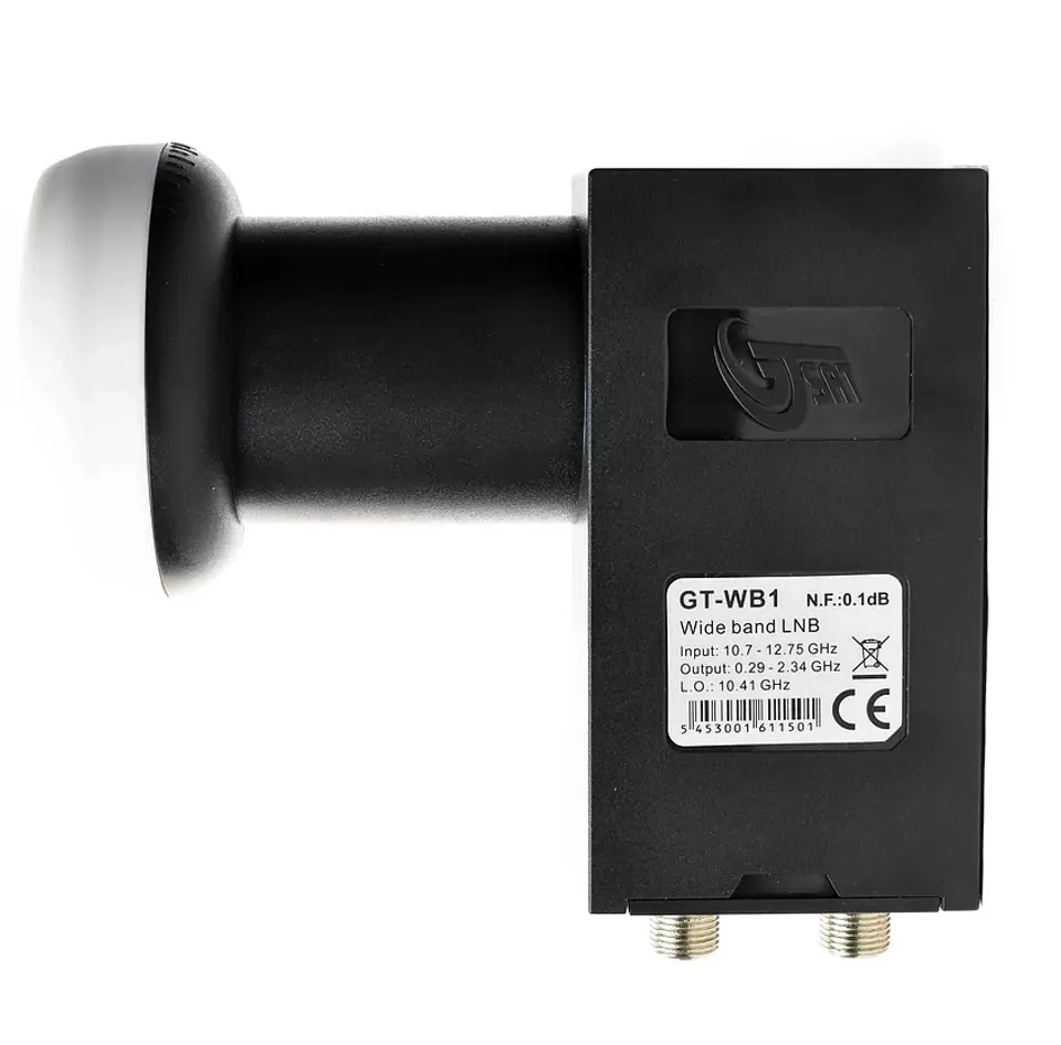 ⁨LNB WideBand GT-WB1 H+V /Quatro for 2 cables/⁩ at Wasserman.eu